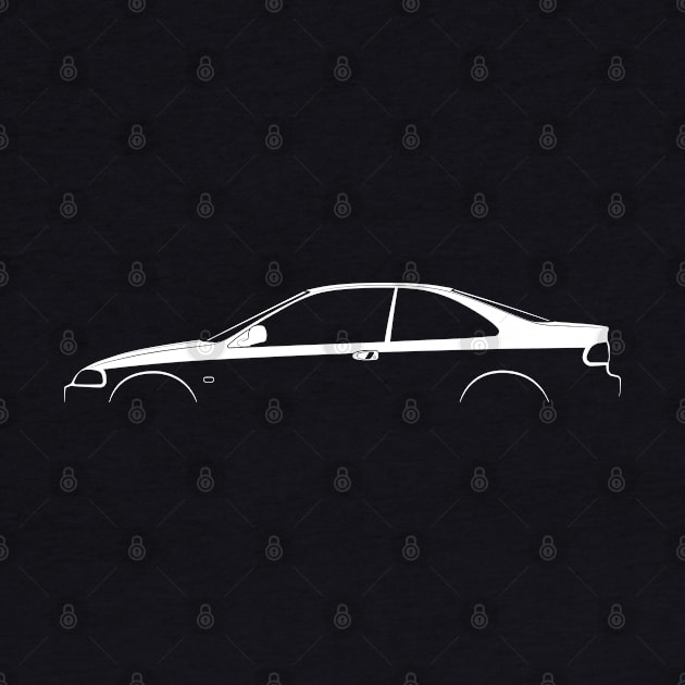 Honda Civic Coupe (EJ) Silhouette by Car-Silhouettes